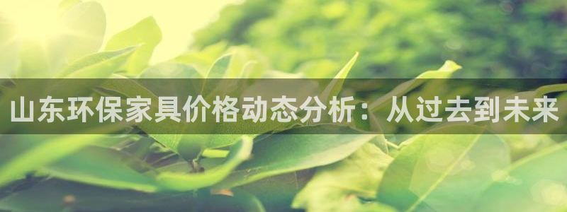 意昂5(KGAME)代理登录中心：山东环保家具价格动态分析：
