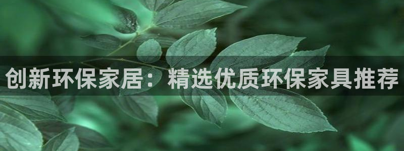意昂5(KGAME)平台专用通道：创新环保家居：精选优质环保