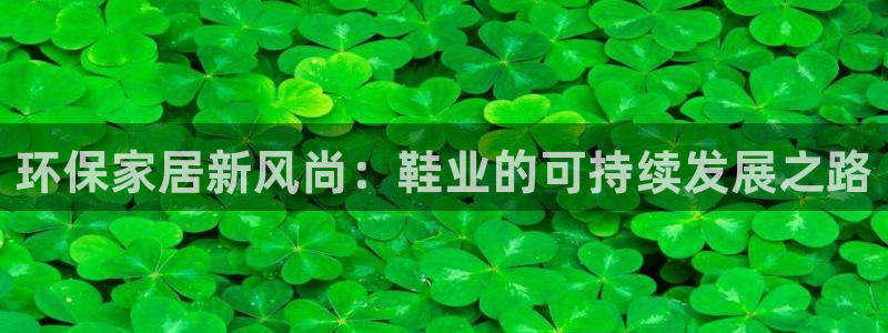 意昂5(KGAME)代理1980：环保家居新风尚：鞋业的可持